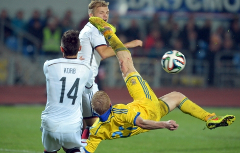 Українська "молодіжка" зіграла перший матч плей-офф Євро-2015 зі збірною Німеччини
