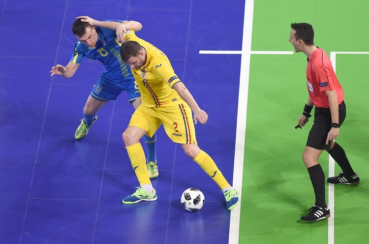 Futsal Euro 2018. Romania - Ukraine - 2: 3