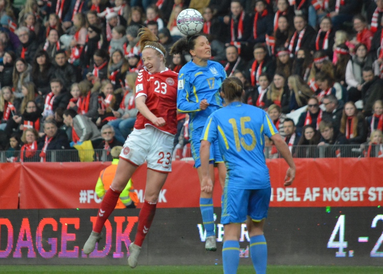 World Cup Qualification 2019. Women. Denmark - Ukraine - 1: 0.