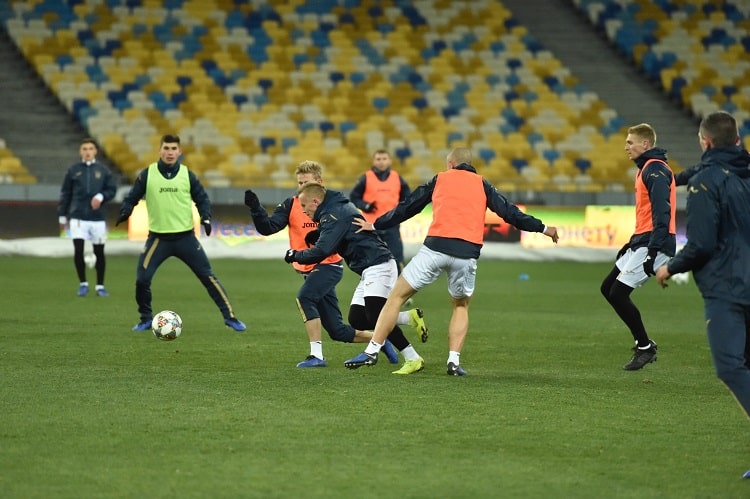 Open training of the national team of Ukraine at the Kiev NSC "Olympic" (13.11.2018)