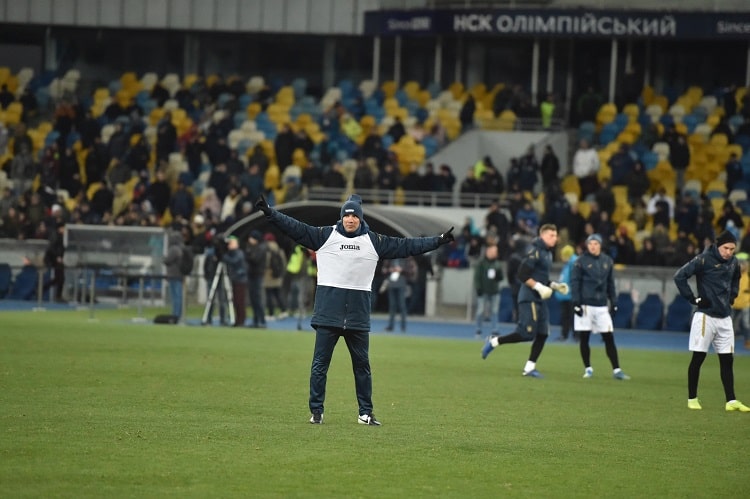 Open training of the national team of Ukraine at the Kiev NSC "Olympic" (13.11.2018)