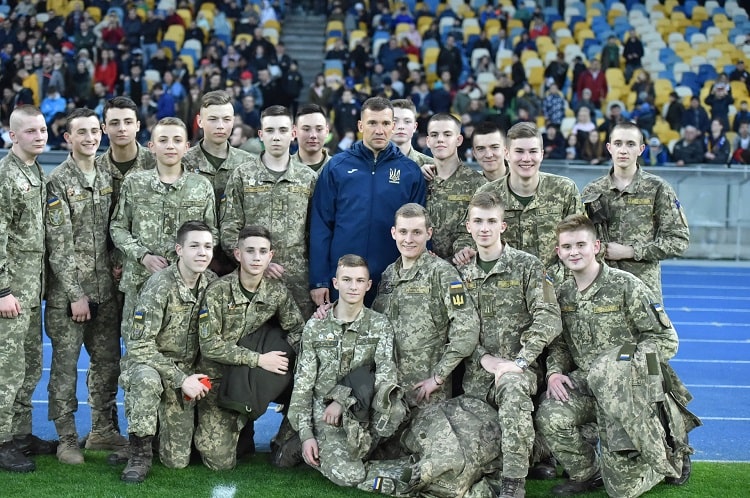 Open training of the national team of Ukraine at the Kiev NSC "Olympic" (18.03.2019)