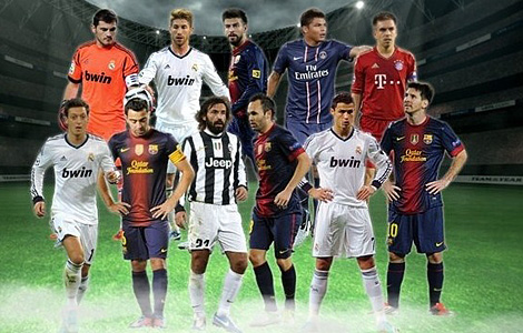 УЄФА назвав збірну 2012 року за версією вболівальників