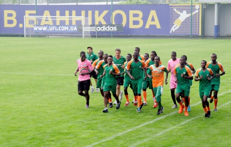 Збірна Нігеру провела тренування на стадіоні НТК ім. Віктора Баннікова