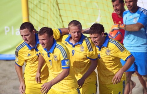 Пляжний футбол: Україна поступається Іспанії