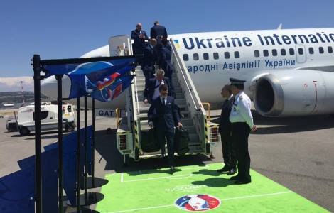 Збірна України прибула до Франції