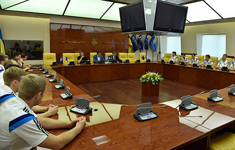 Андрій Павелко та Мирон Маркевич провели футзальну збірну на чемпіонат світу