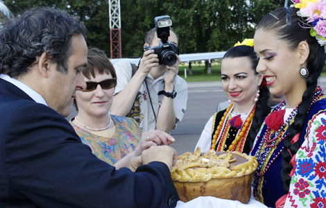Мішель Платіні прибув до Києва