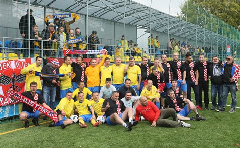 Українські вболівальники перемогли хорватів у дружньому матчі