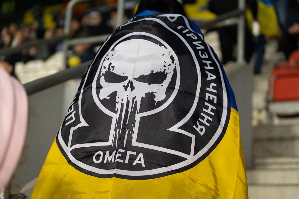 Представники спецпідрозділу Нацгвардії «Омега» відвідали матч збірної України проти Азербайджану в Кракові