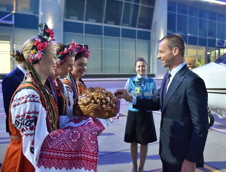 Президент УЄФА Александер Чеферін прибув до України