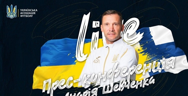 Прес-конференція Андрія Шевченка напередодні матчу відбору ЧС-2022 з  Фінляндією (наживо — із 18.00 на YouTube-каналі УАФ)